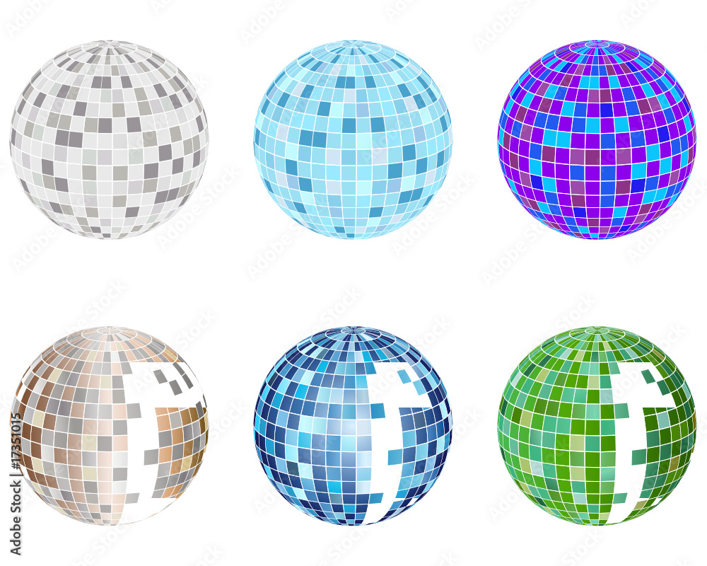 disco spheres set disco spheres set