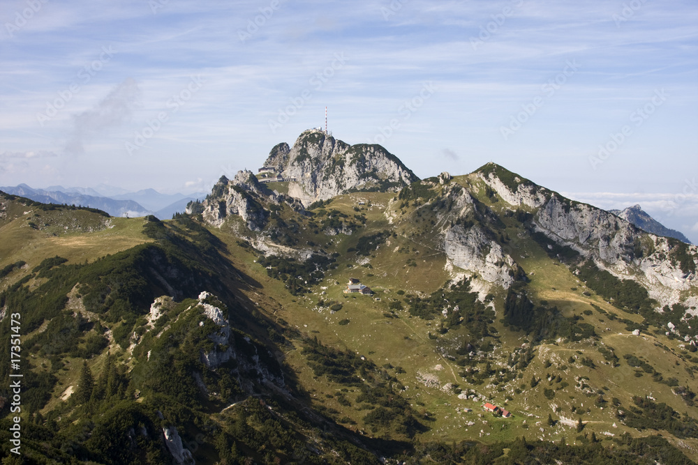 Naklejka premium blick zum wendelstein