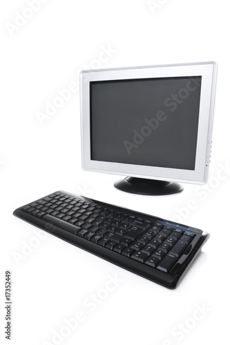 Monitor and keyboard
