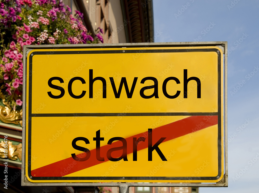 Obraz premium schwach, stark