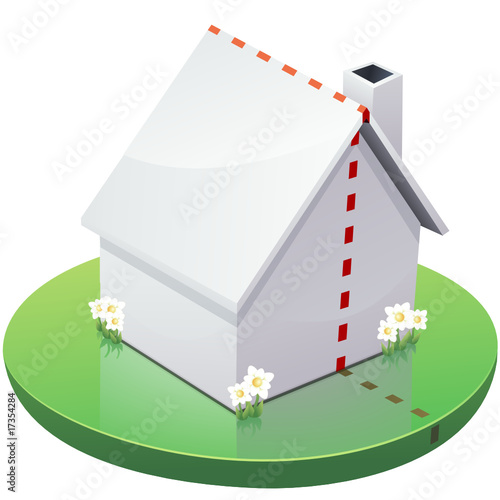 Maison blanche en copropriété (détouré)