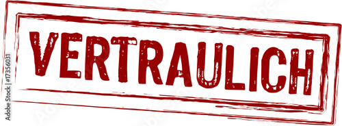 Vertraulich Stempel