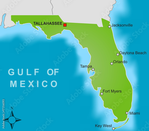 Karte Florida