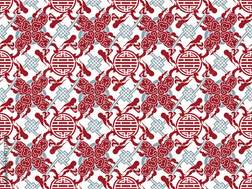 Vector chinese traditional meshed pattern - symbol