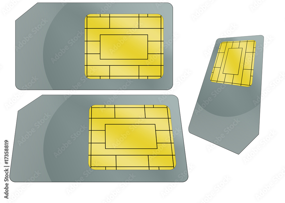 SIM Card Illustration SIM Card Illustration