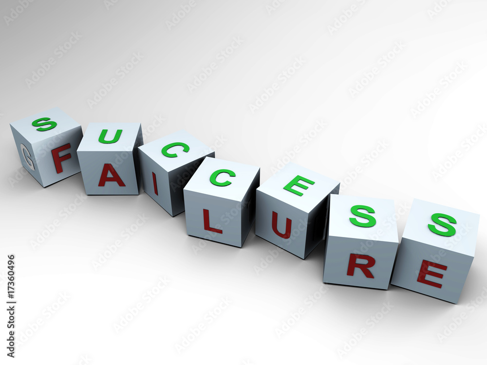 Success or failure - 3D cubes Success or failure - 3D cubes