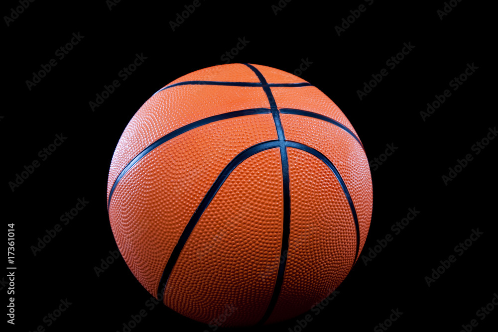 Basketball on Black background