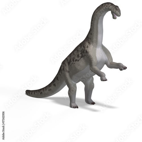 giant dinosaur camasaurus With Clipping Path over white © Ralf Kraft