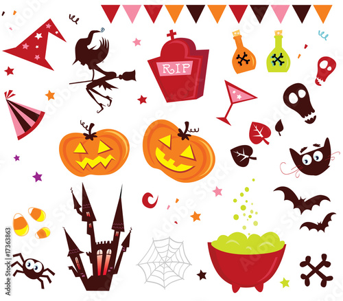 Halloween vector Icons set III. VECTOR ILLUSTRATION.