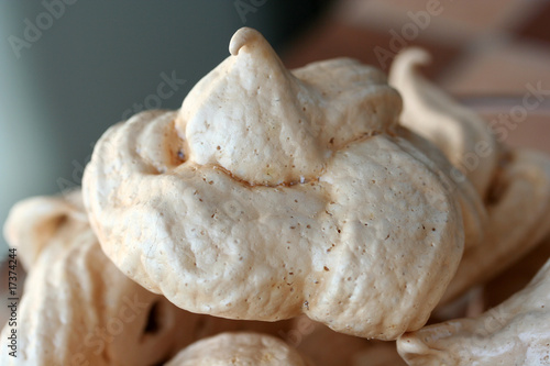 Group of sweet kiss cake, macro