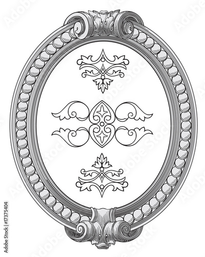 Vintage frame vector