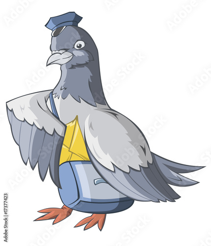 The carrier pigeon has brought the letter