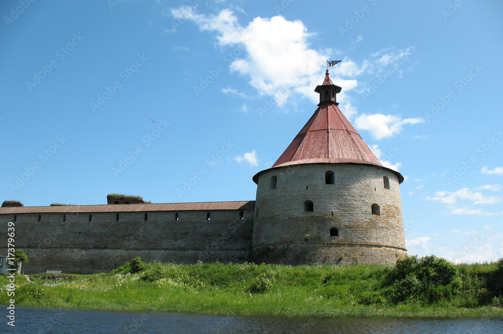 Watchtower of Schlisselburg fortress, Russia