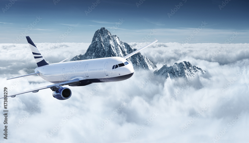Fototapeta premium Samolot na niebie