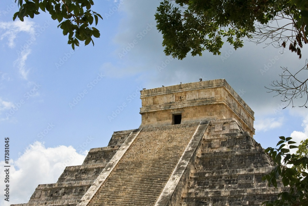 Chichen Itza Pyramid Detail