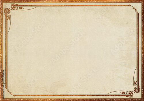 金枠のシンプルなフレーム