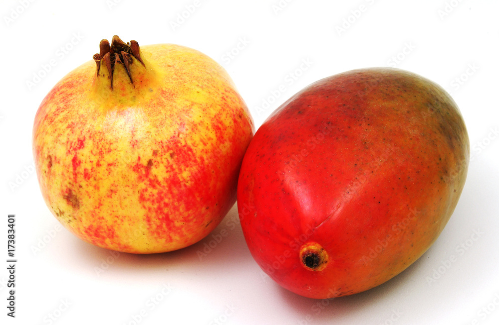 mango and pomegranate mango and pomegranate