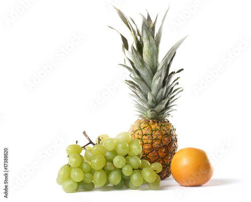 Fruit Group on White Background