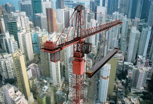 Construction Crane from Above #17391698