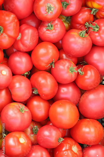 Background of tomatoes
