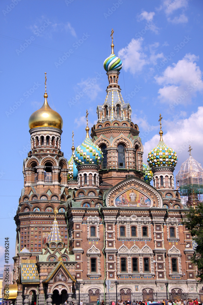 Church of the Savior on Blood - very famous landmark in Saint Pe Church of the Savior on Blood - very famous landmark in Saint Pe