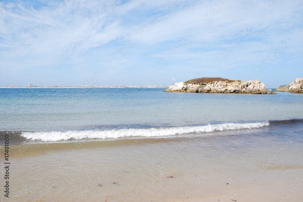 Beautiful Baleal beach at Peniche, Portugal