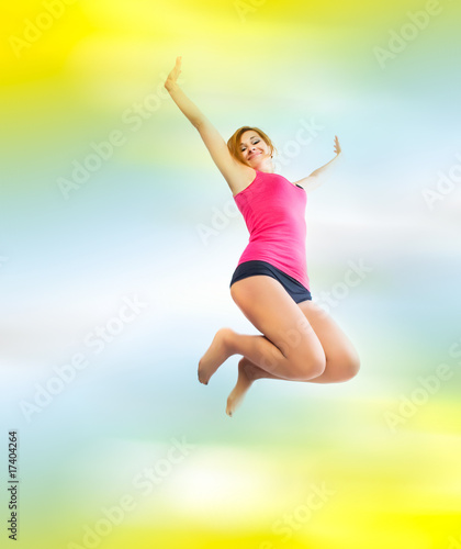 woman jump