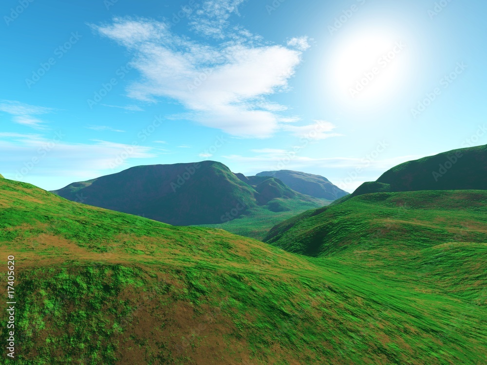 Obraz premium Grüne Landschaft