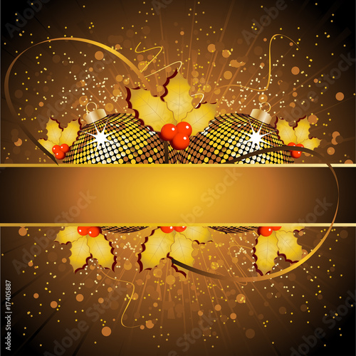 Festive gold background
