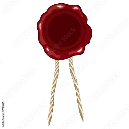 Wax seal with string