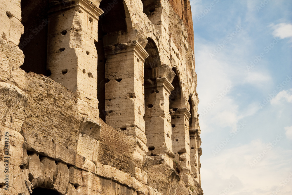 Detail of Coliseum, Rome.