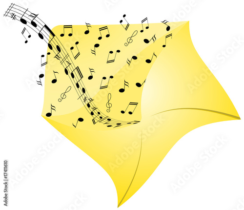 Illustration of music from envelope