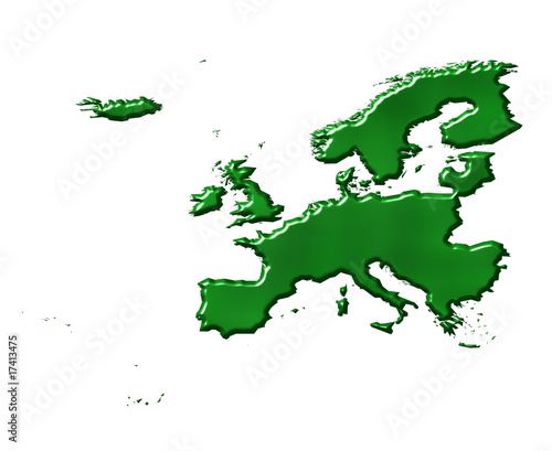 3D Ecological Europe Map