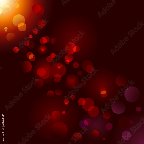 Magic sparkle, light dots; vector bokeh effect