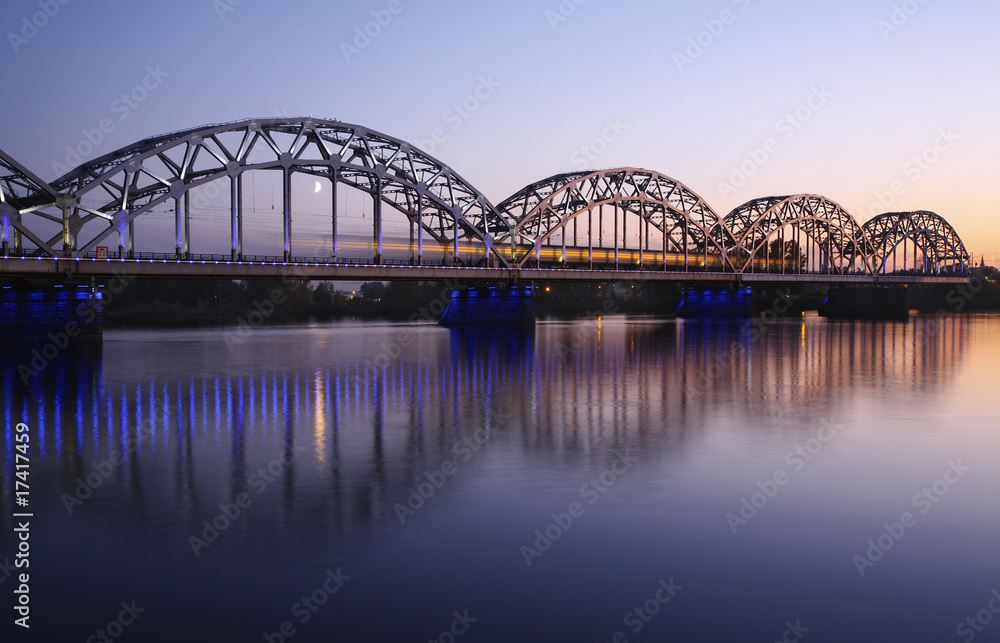 Naklejka premium bridge riga