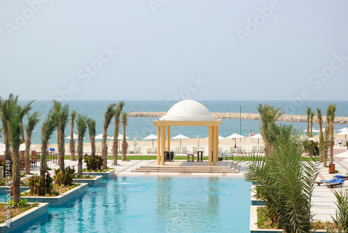 Photography Swiming pool and beach area, UAE