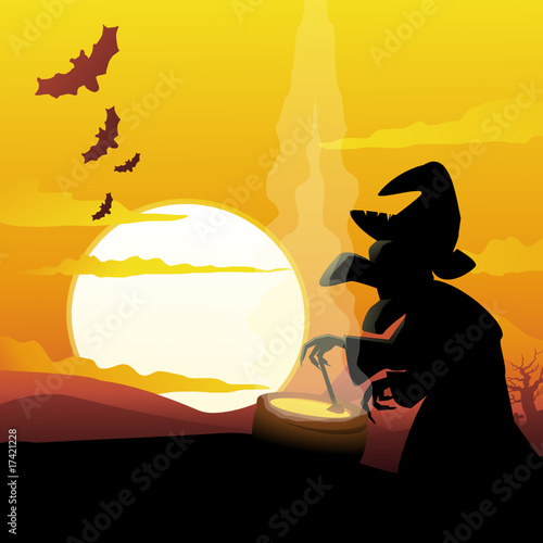 Sorcière d'halloween