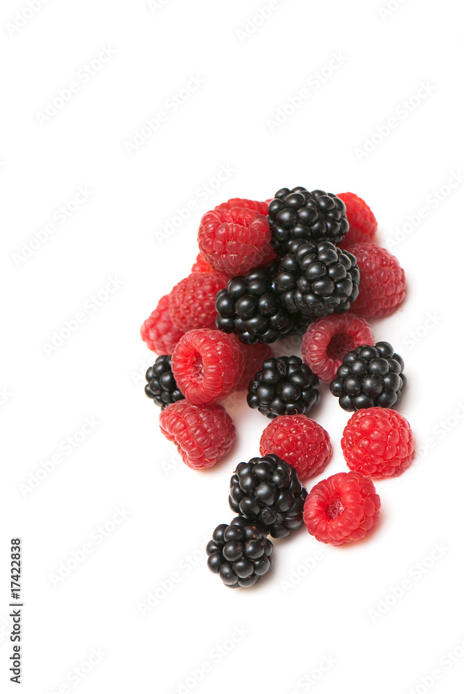 blackberry and raspberry blackberry and raspberry