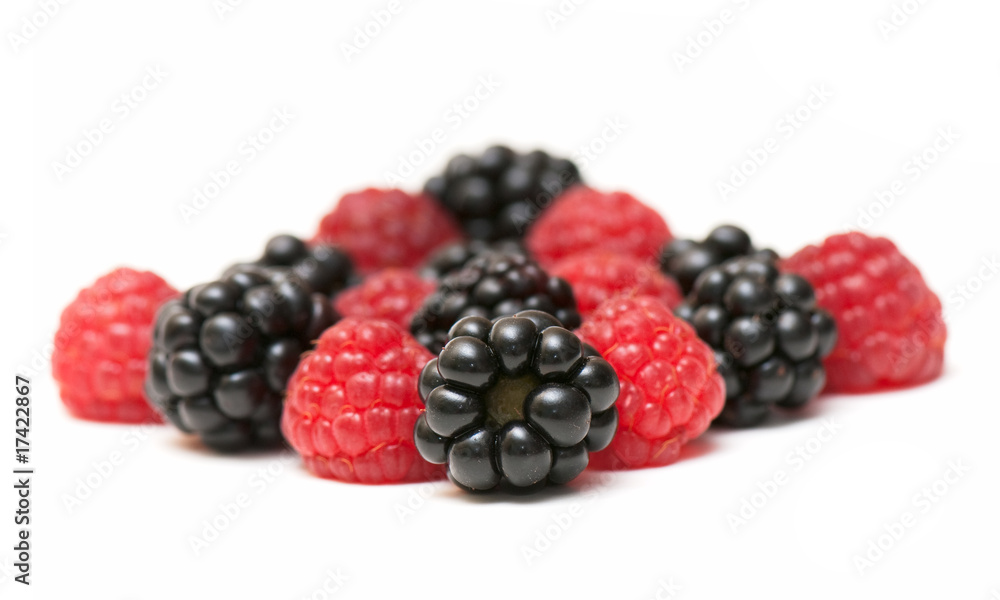 blackberry and raspberry blackberry and raspberry