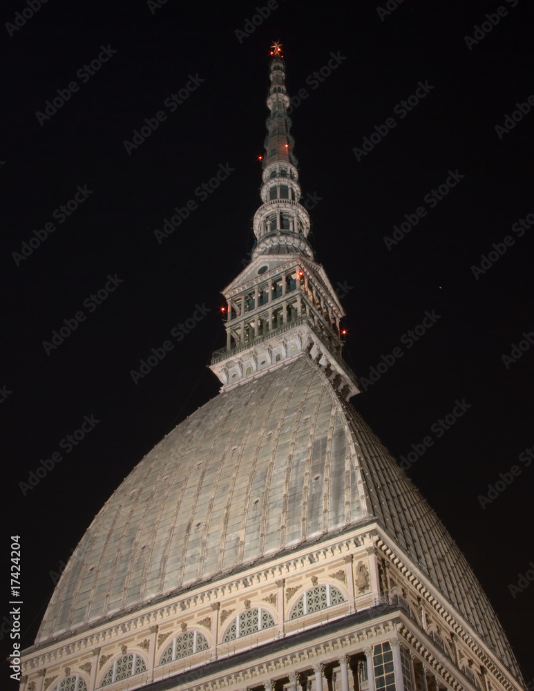 Mole Antonelliana by night Stock Photo | Adobe Stock