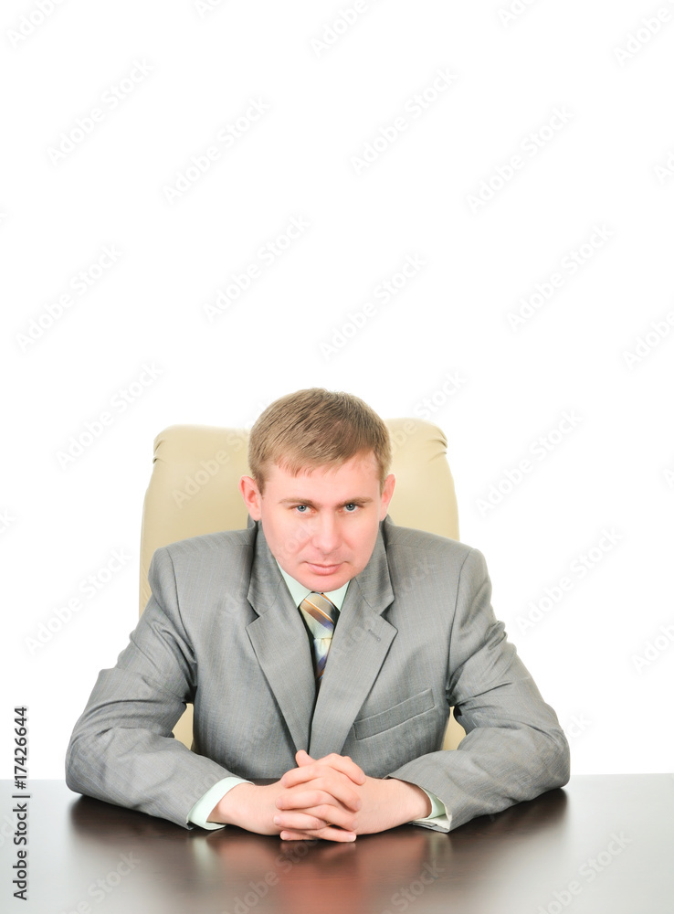 Portrait of a confident businessman isolated on white Portrait of a confident businessman isolated on white