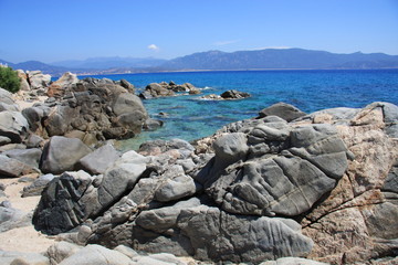 Papier peint photo  Plage de Propriano Corse  © kikabu