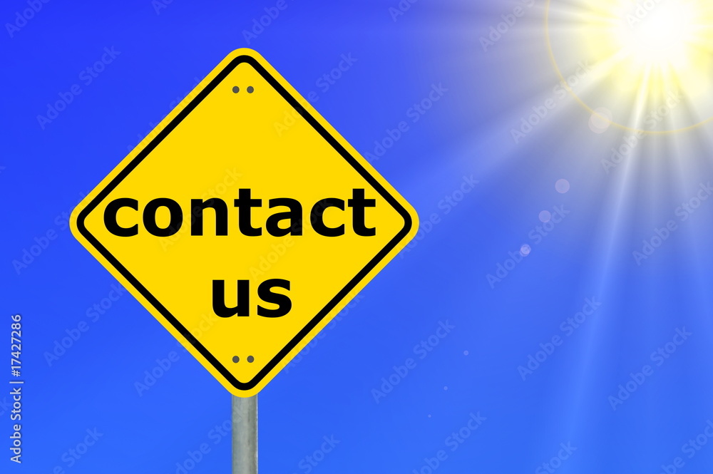 Naklejka premium contact support