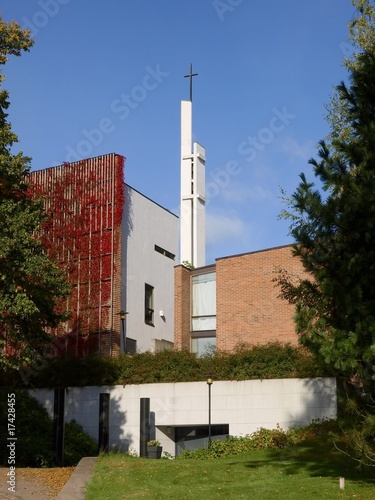 Kauniainen Church in Finland photo