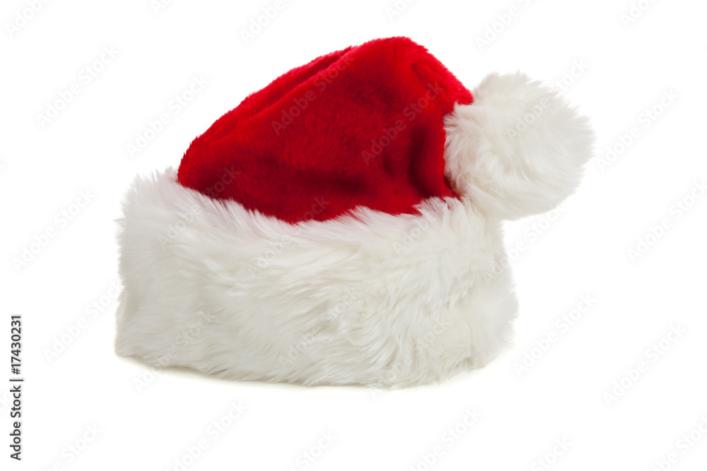 © Michael Flippo - Santa Claus hat on a white background