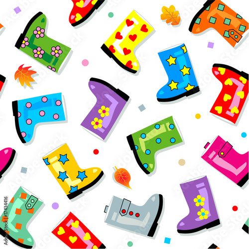 Seamless (repeatable) gumboots pattern (background)
