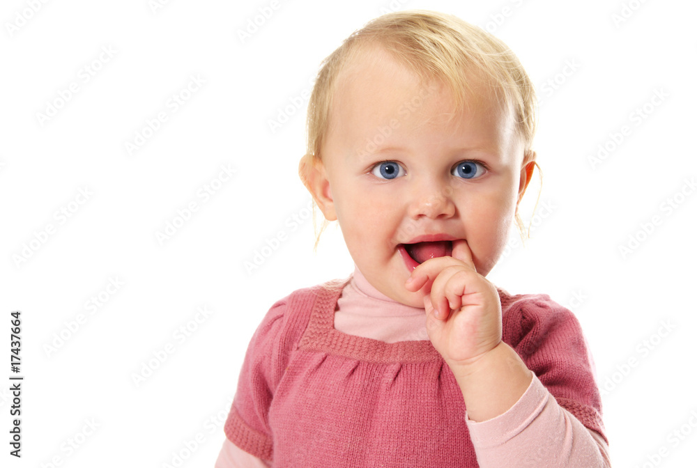 cute happy little girl