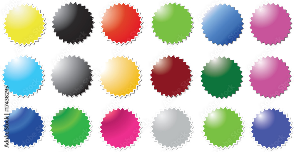 Colored stickers - candy edition Colored stickers - candy edition