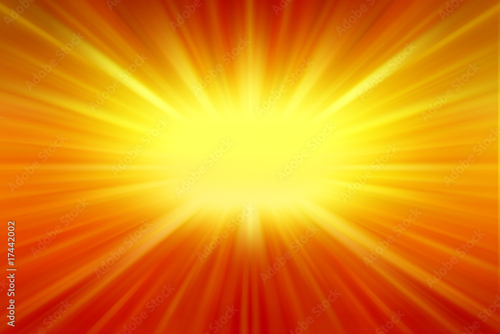 Bright sun light rays yellow orange explosion background Bright sun light rays yellow orange explosion background
