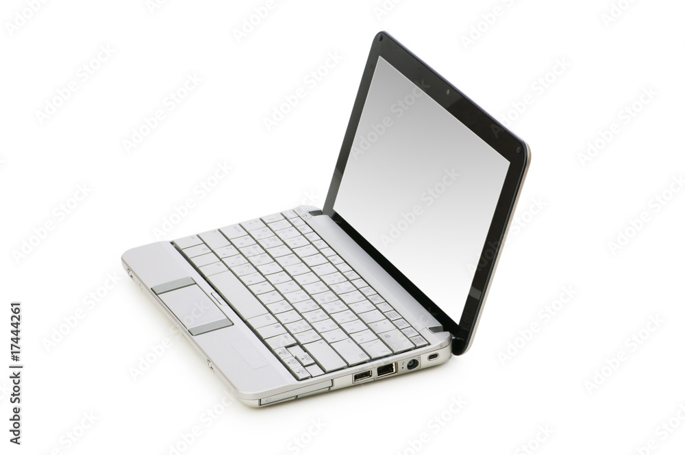 Netbook isolated on the white background Netbook isolated on the white background